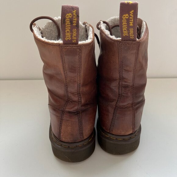 Dr. Martens 1460 Winter Fur Boots - Picture 6 of 9